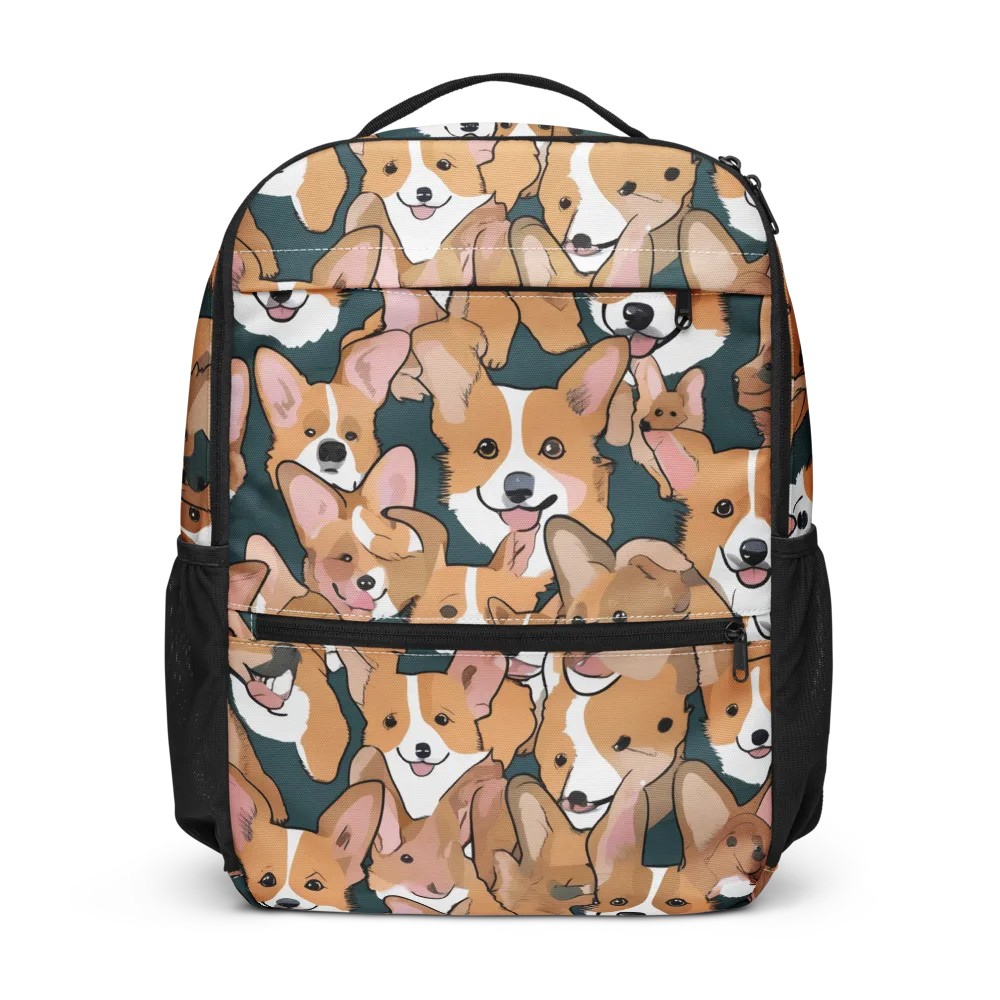 Paws in Formation on Utility Backpack — Front
