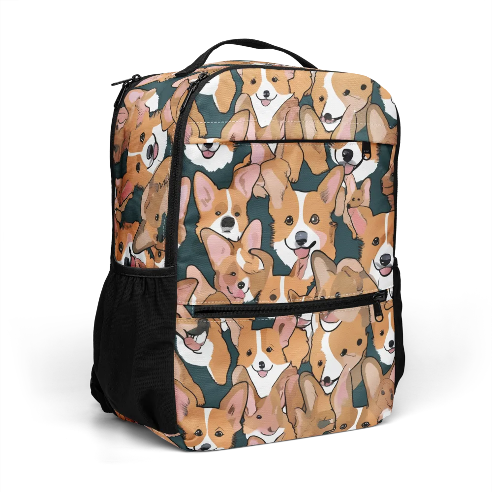 Paws in Formation on Utility Backpack — Right Front