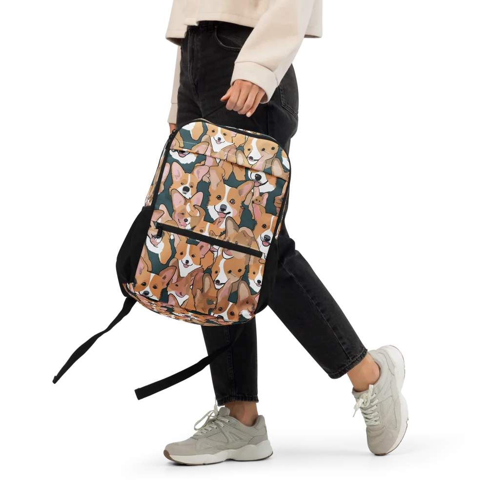 Paws in Formation on Utility Backpack — Front