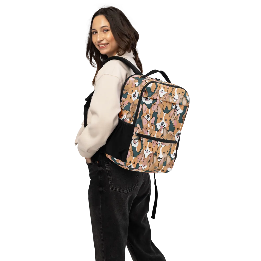 Paws in Formation on Utility Backpack — Back