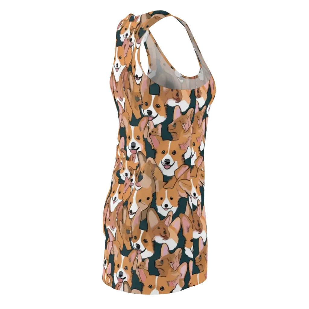 Paws in Formation on Racerback Dress — Back Side