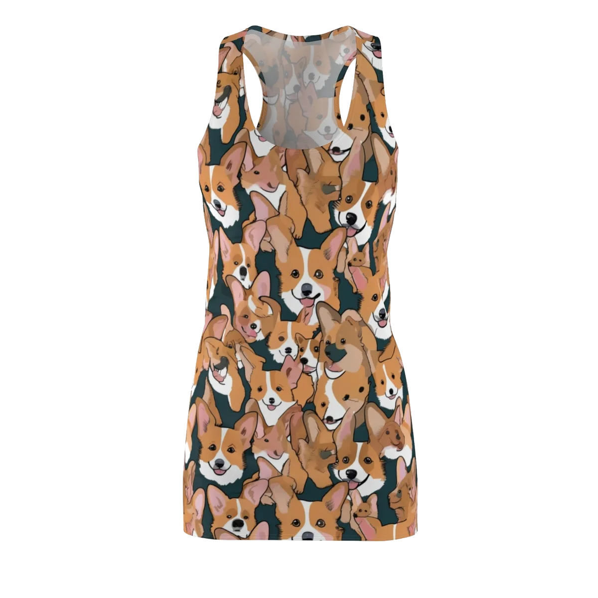 Paws in Formation on Racerback Dress — Front