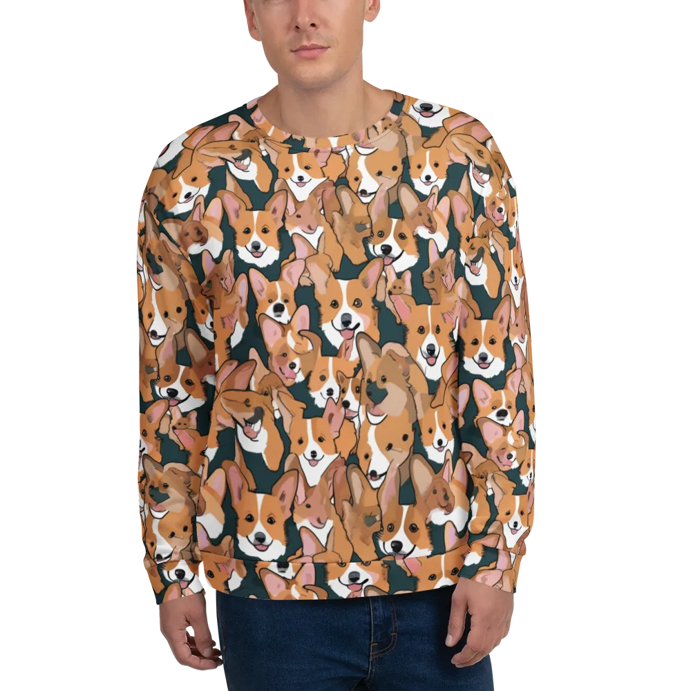 Paws in Formation on Sweatshirt — Front