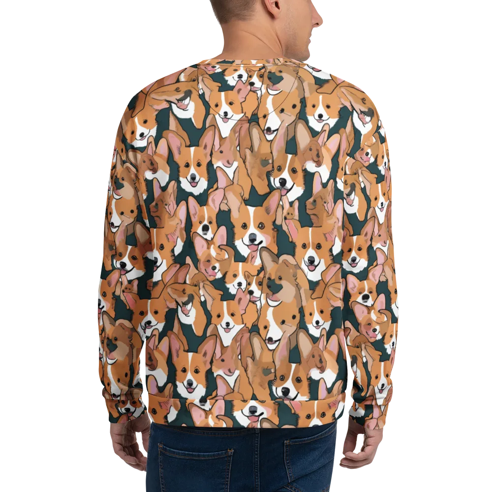 Paws in Formation on Sweatshirt — Back