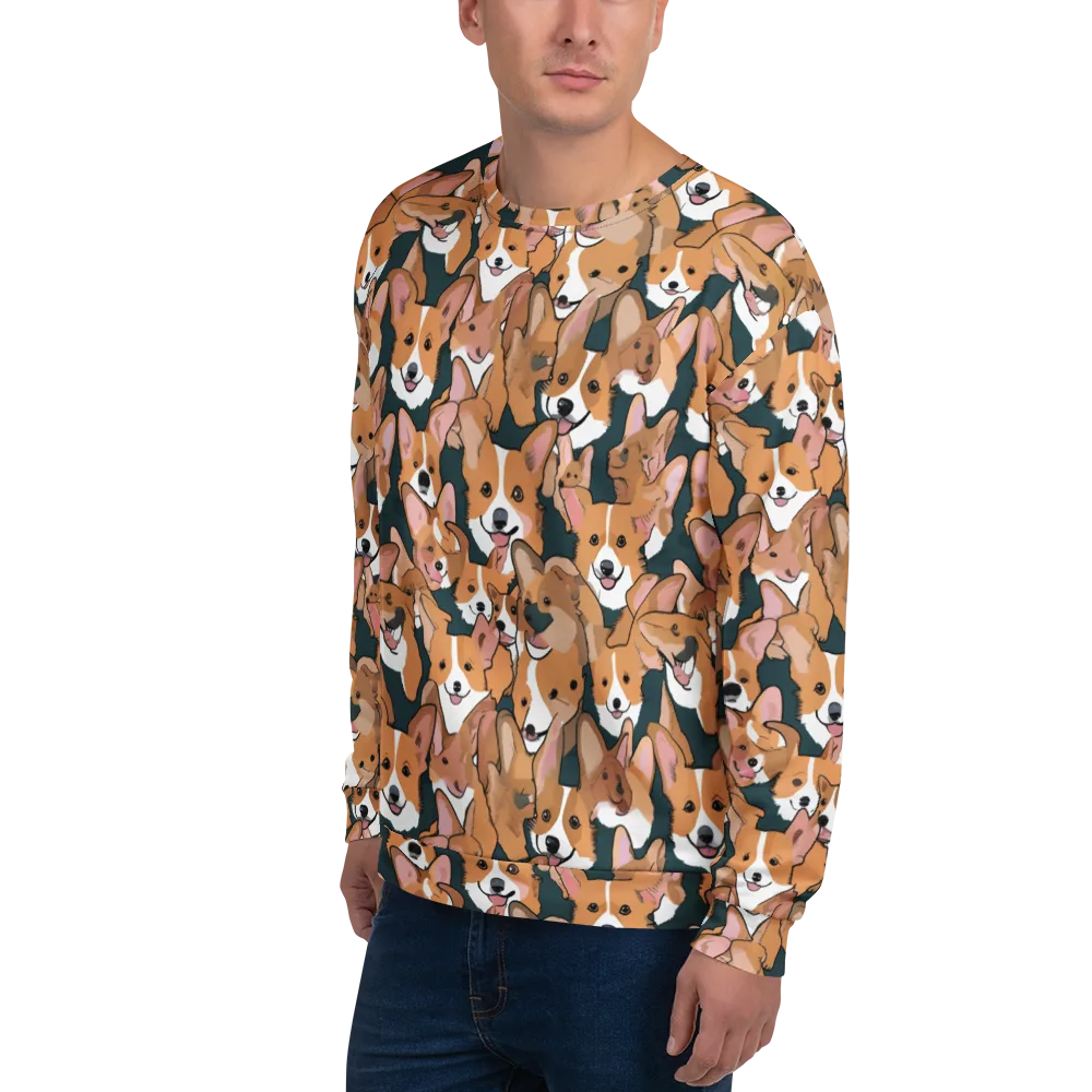 Paws in Formation on Sweatshirt — Left Front