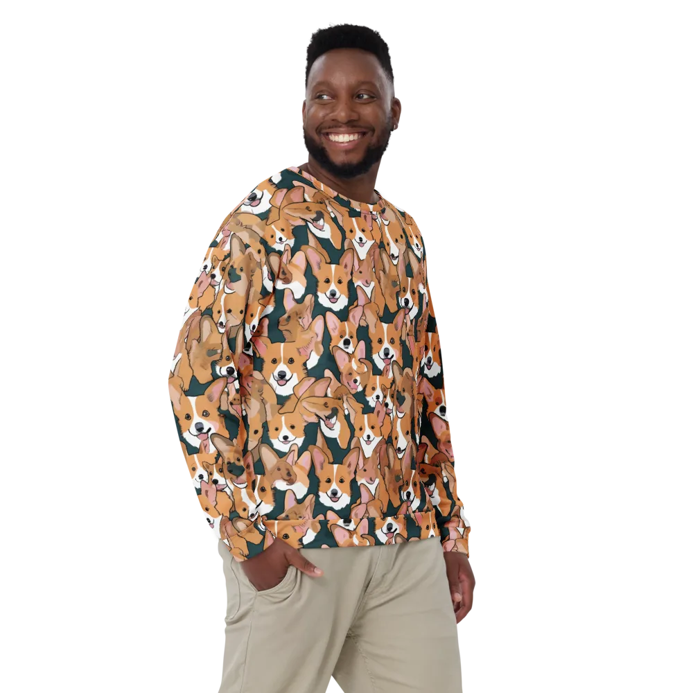 Paws in Formation on Sweatshirt — Front