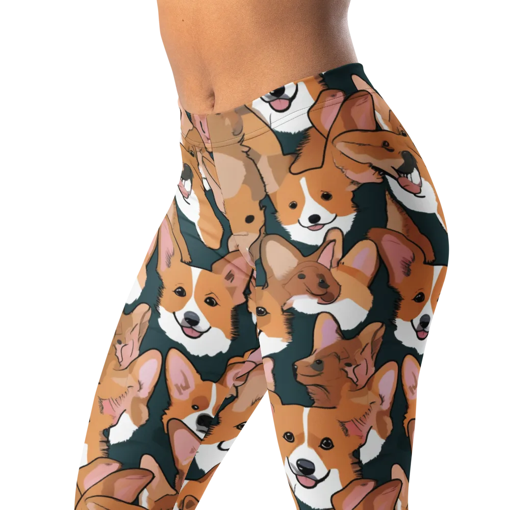 Paws in Formation on Leggings — Left Front