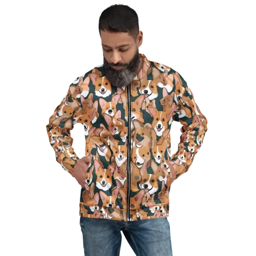 Paws in Formation on a Bomber Jacket