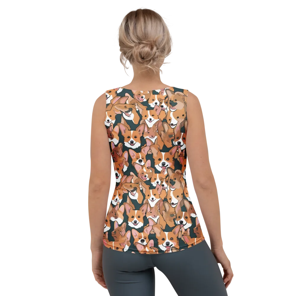 Paws in Formation on Women's Tank Top — Back