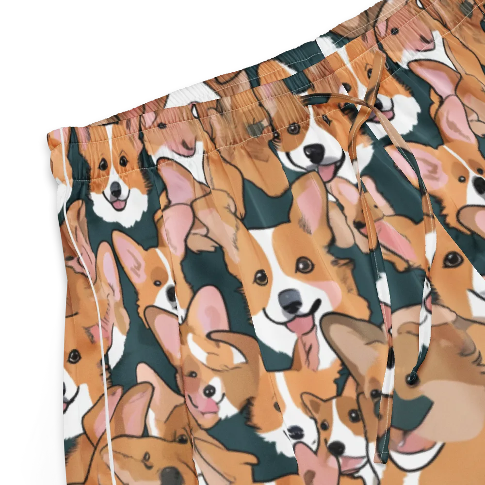 Paws in Formation on Women's Pajama Shorts — Product details
