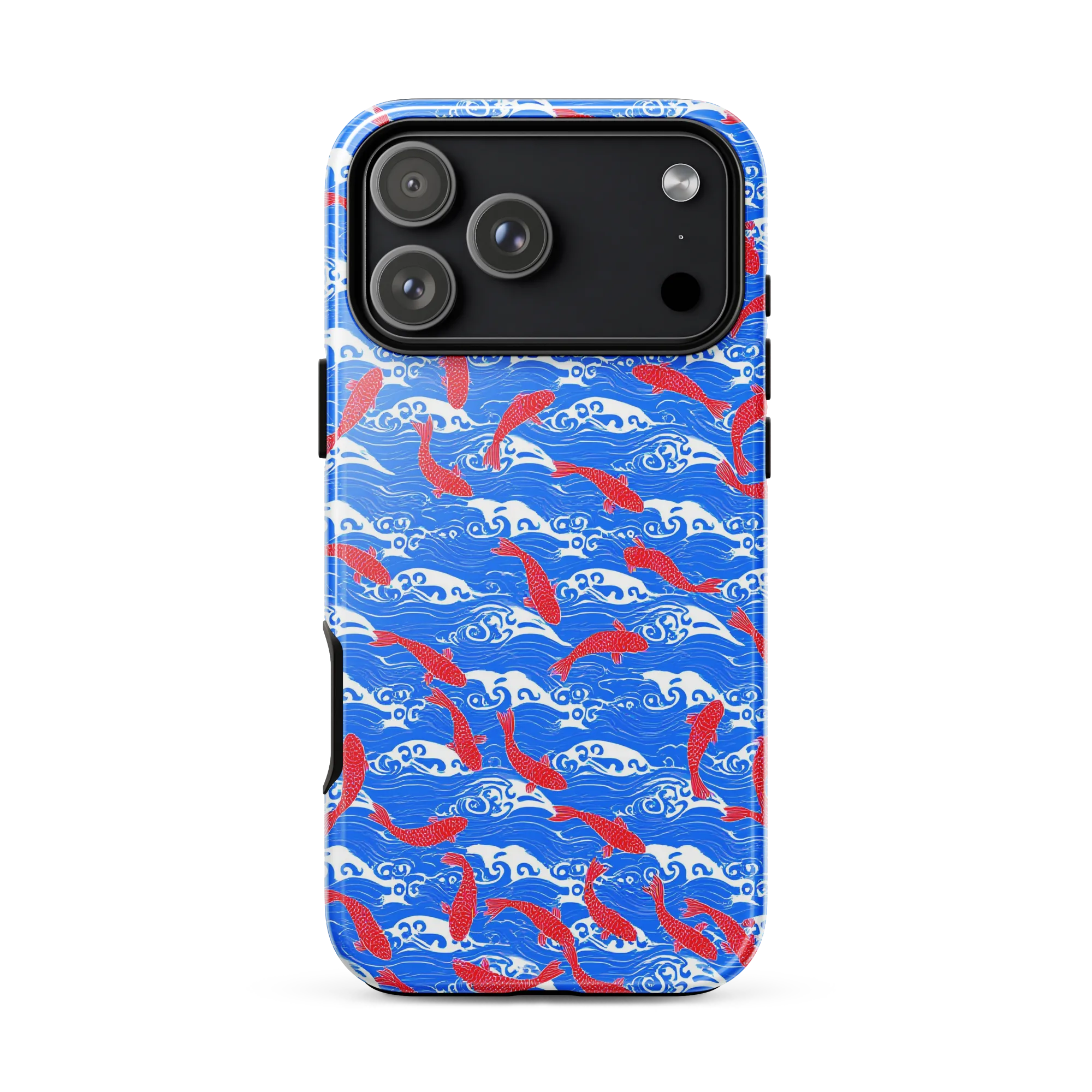 Crimson Koi Current on Tough Case for iPhone® — Front
