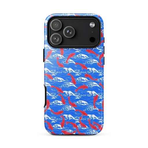 Crimson Koi Current on a Tough Case for iPhone®