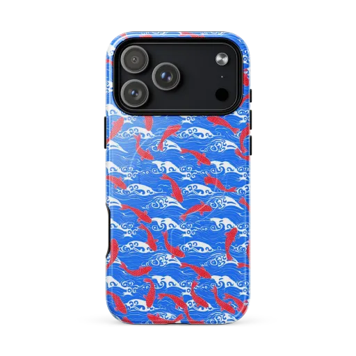 Crimson Koi Current on a MagSafe Tough Case for iPhone®