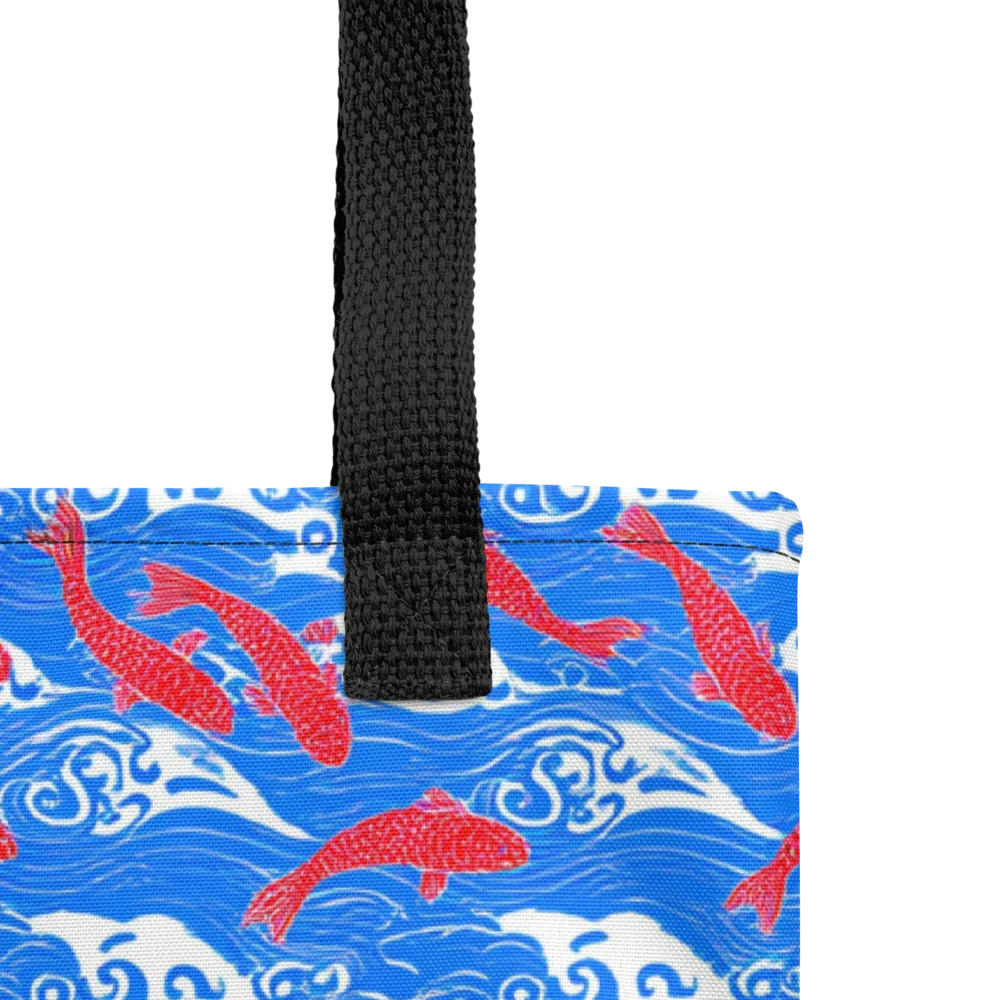 Crimson Koi Current on Tote Bag — Product details
