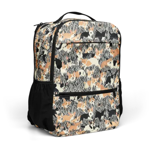 Corgi Country on a Utility Backpack