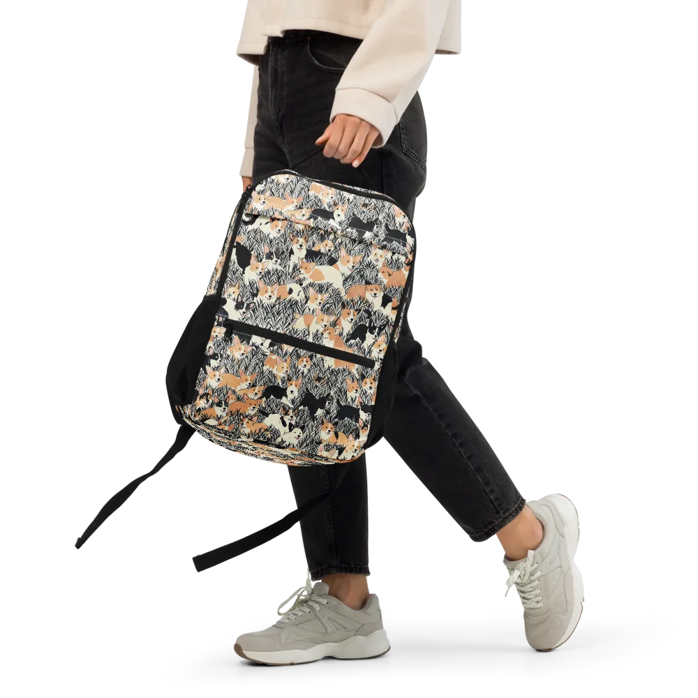 Corgi Country on Utility Backpack — Front