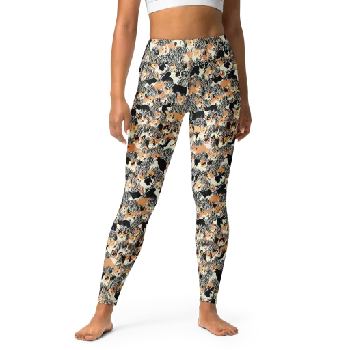Corgi Country on a Yoga Leggings