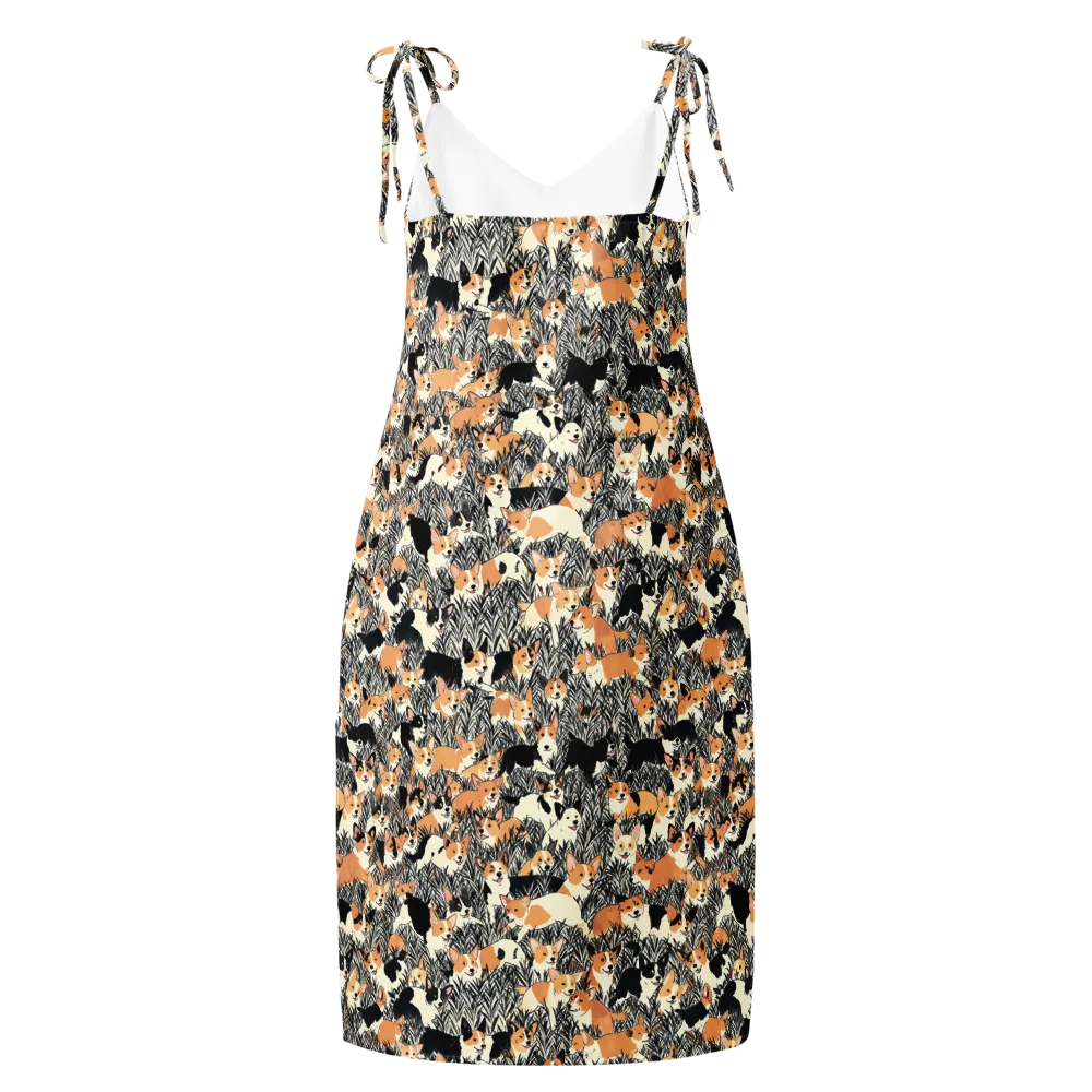 Corgi Country on Slip Dress — Back