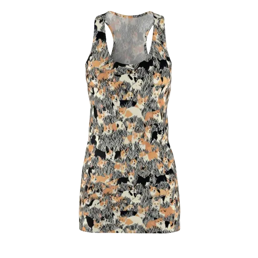 Corgi Country on a Racerback Dress