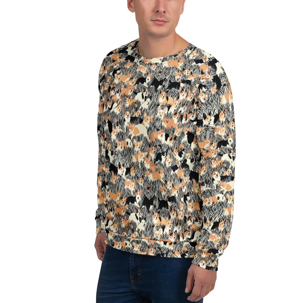Corgi Country on Sweatshirt — Left Front