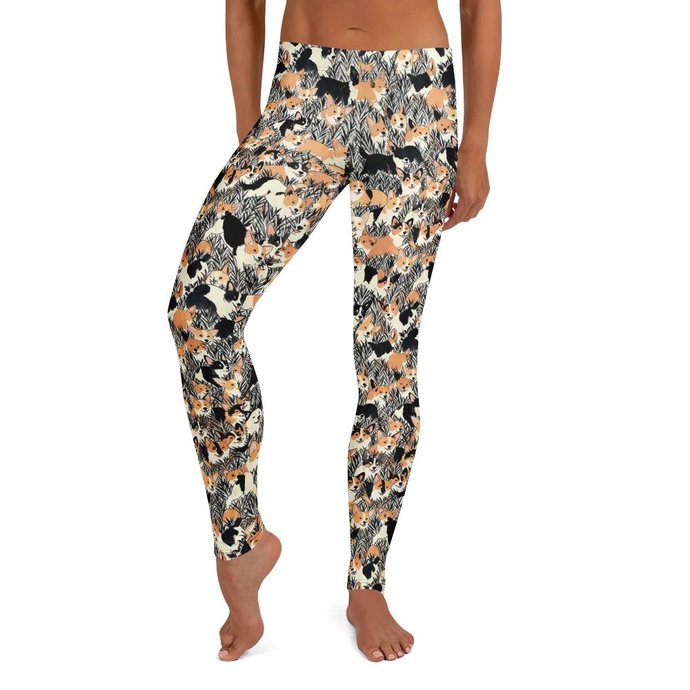 Corgi Country on Leggings — Front
