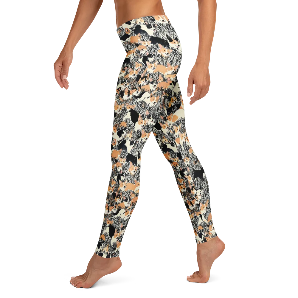 Corgi Country on Leggings — Left