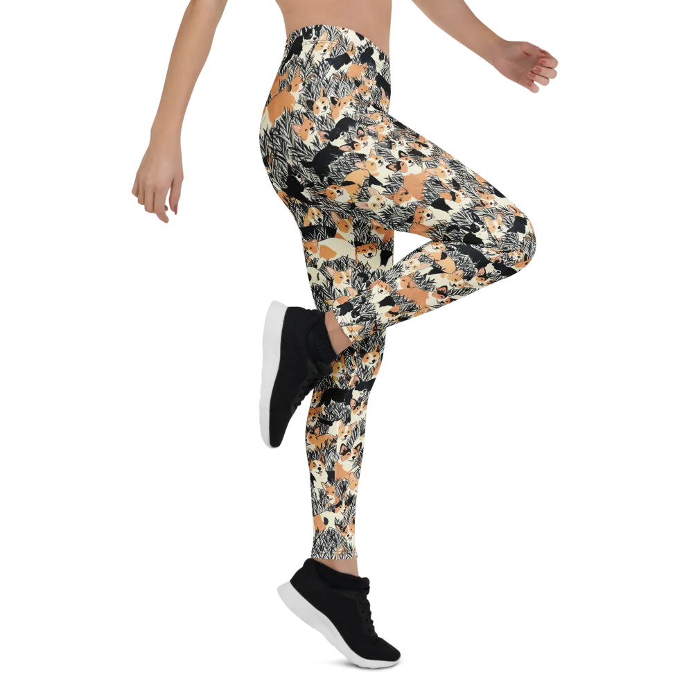 Corgi Country on Leggings — Right