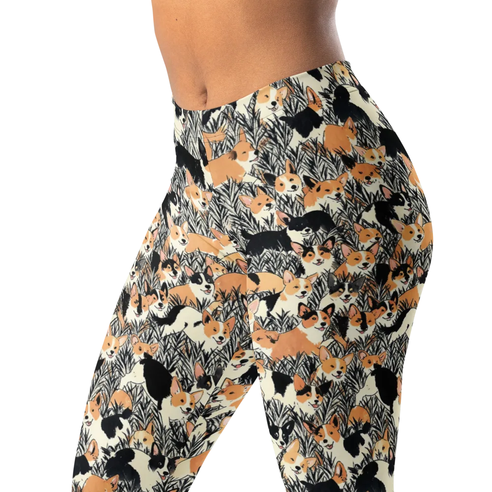 Corgi Country on Leggings — Left Front