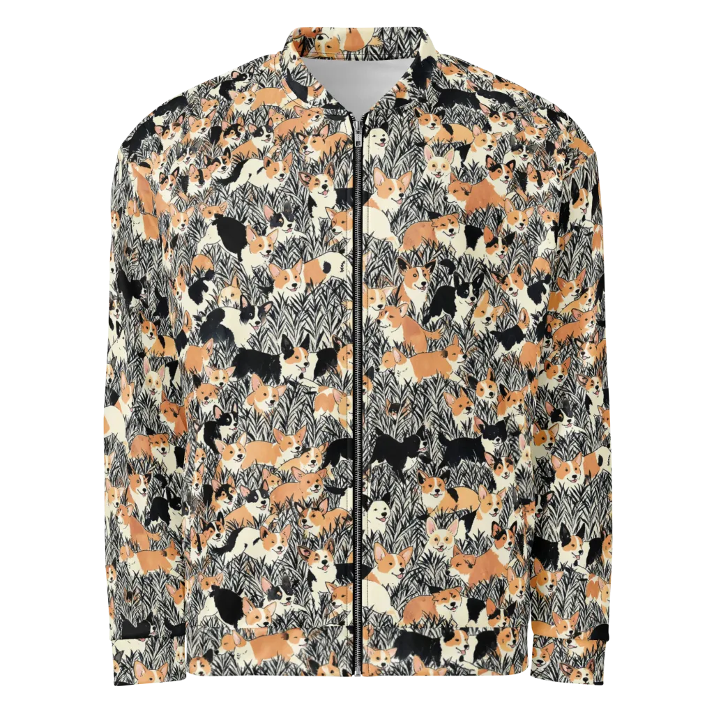 Corgi Country on Bomber Jacket — Front