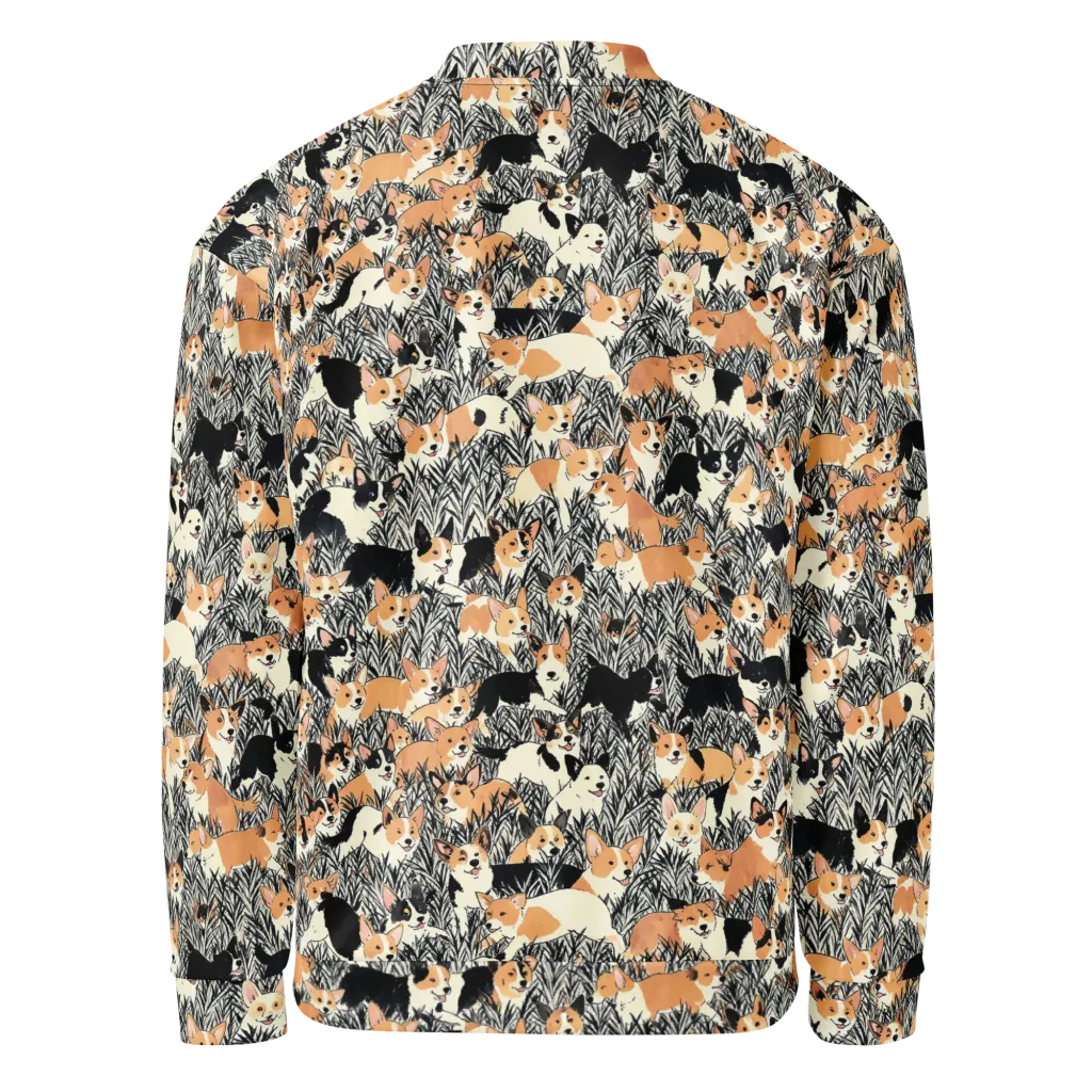 Corgi Country on Bomber Jacket — Back