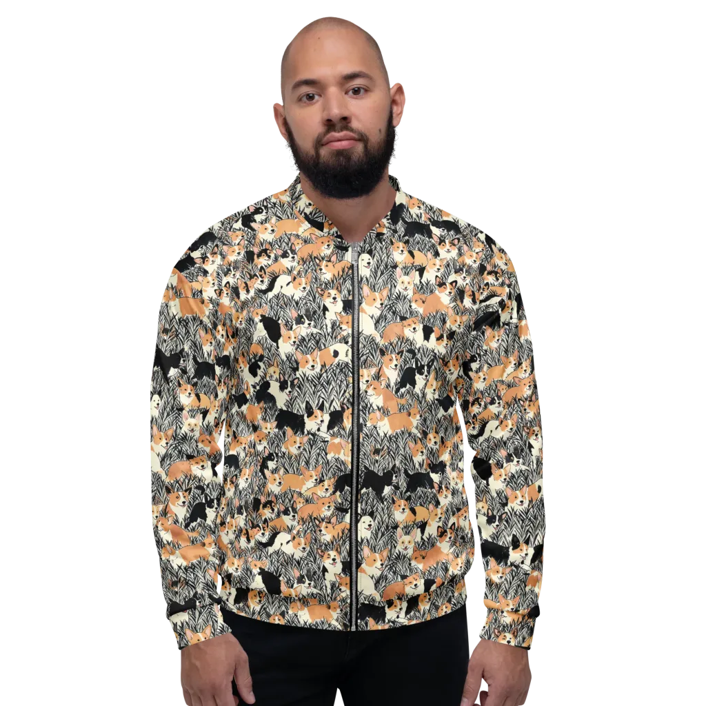 Corgi Country on Bomber Jacket — Front