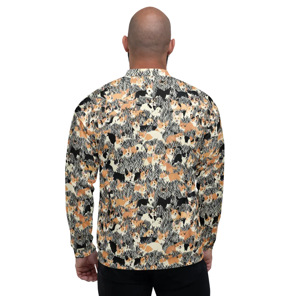 Corgi Country on Bomber Jacket — Back