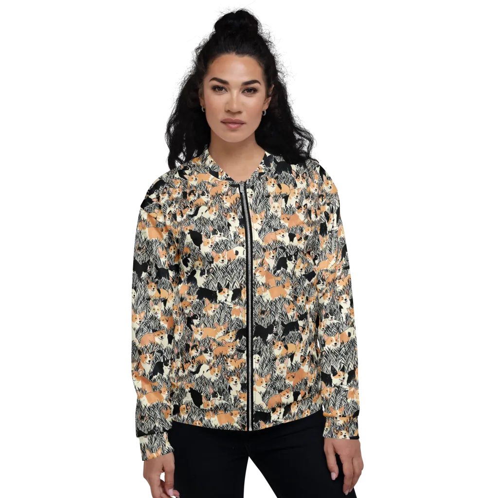 Corgi Country on Bomber Jacket — Front