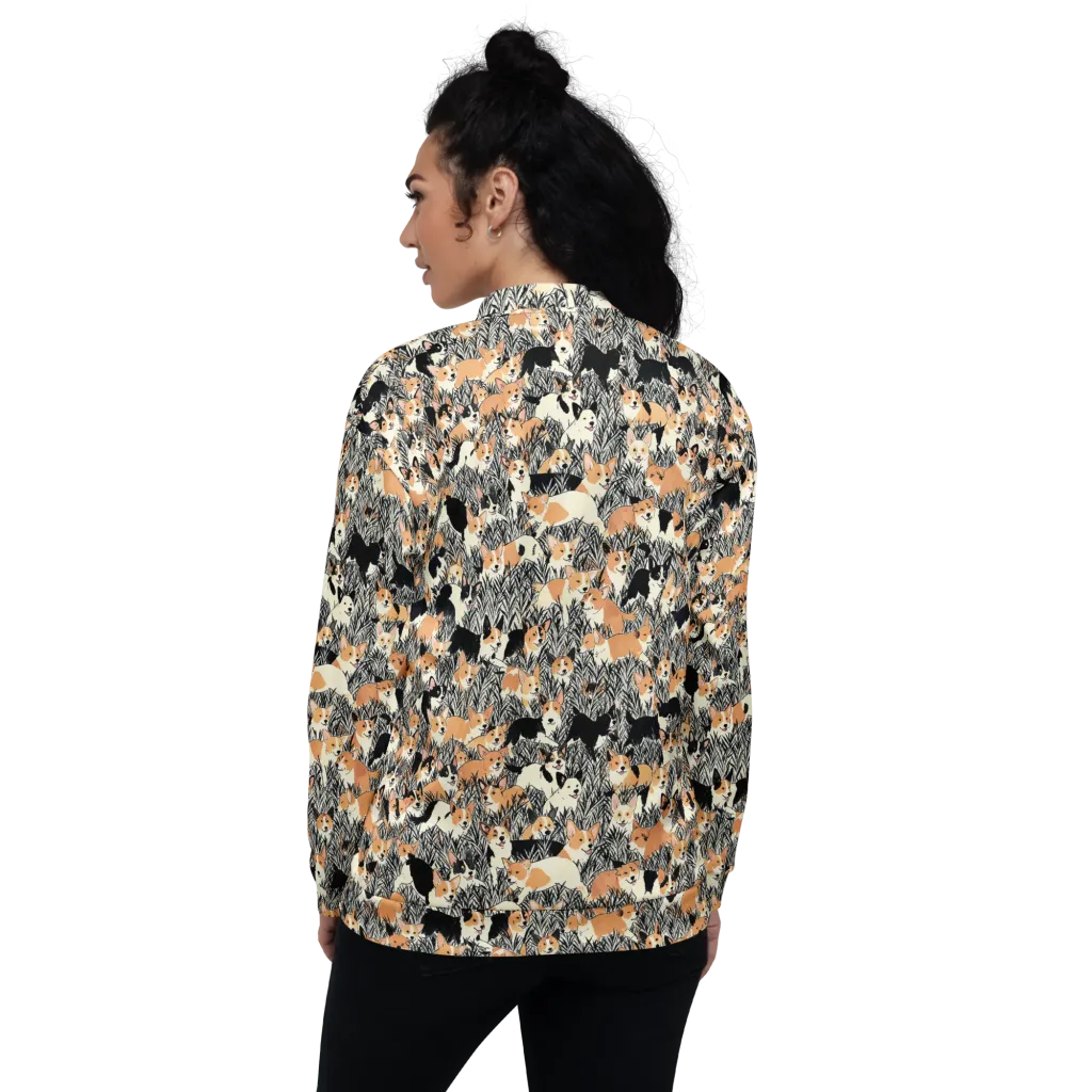 Corgi Country on Bomber Jacket — Back