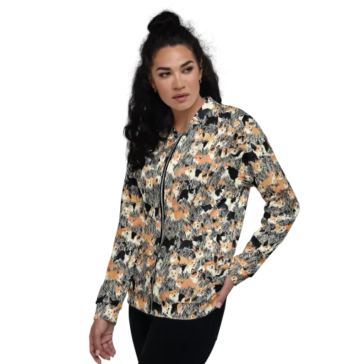 Corgi Country on a Bomber Jacket