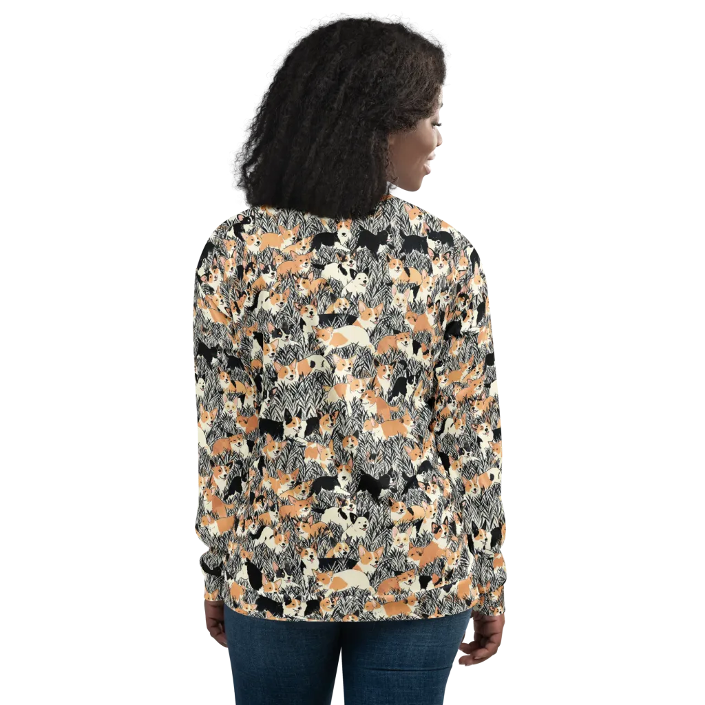 Corgi Country on Bomber Jacket — Back