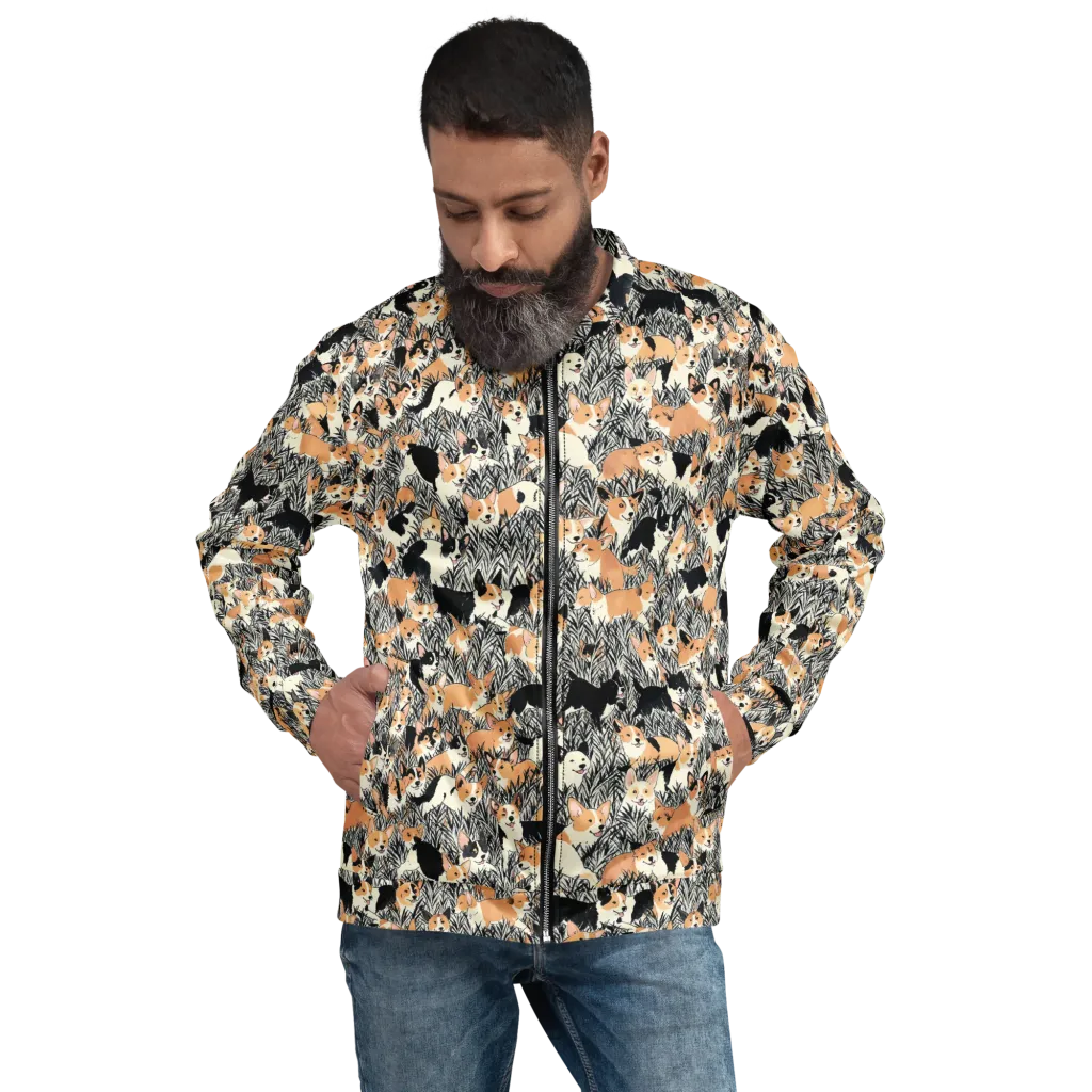 Corgi Country on Bomber Jacket — Front