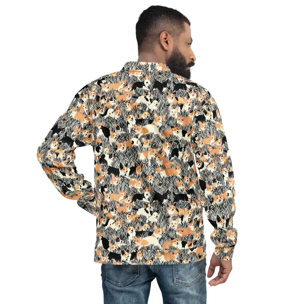 Corgi Country on Bomber Jacket — Back