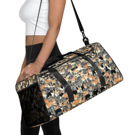 Corgi Country on a Duffle Bag