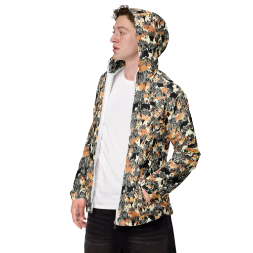 Corgi Country on a Men's Windbreaker
