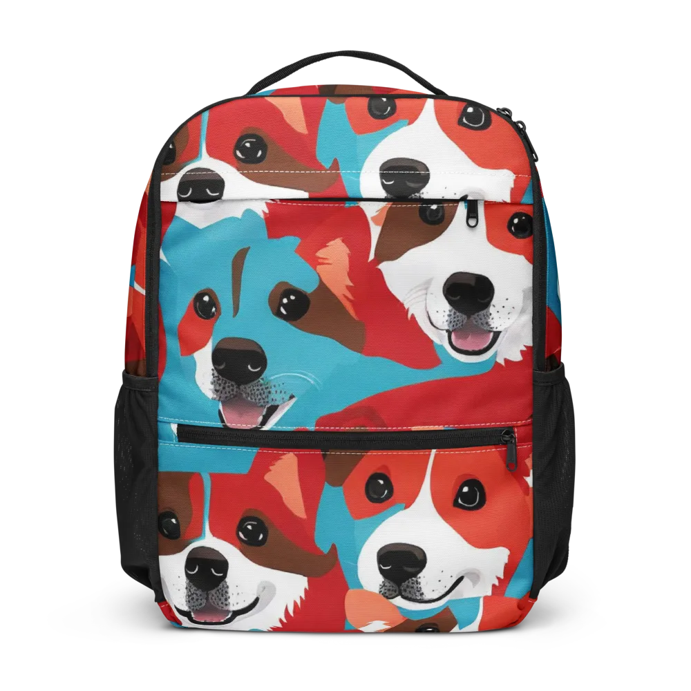 Pawsitive Color on Utility Backpack — Front