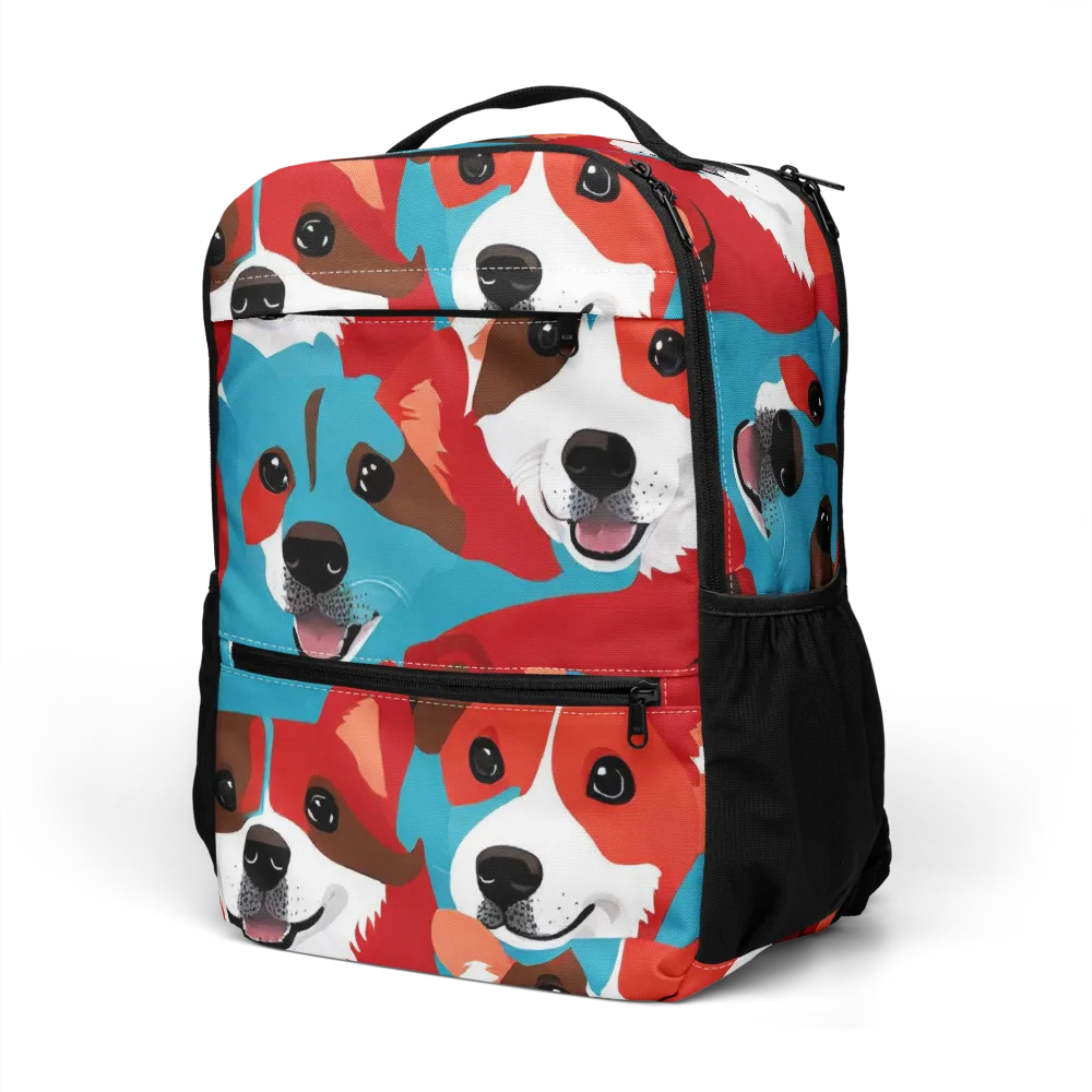 Pawsitive Color on Utility Backpack — Left Front