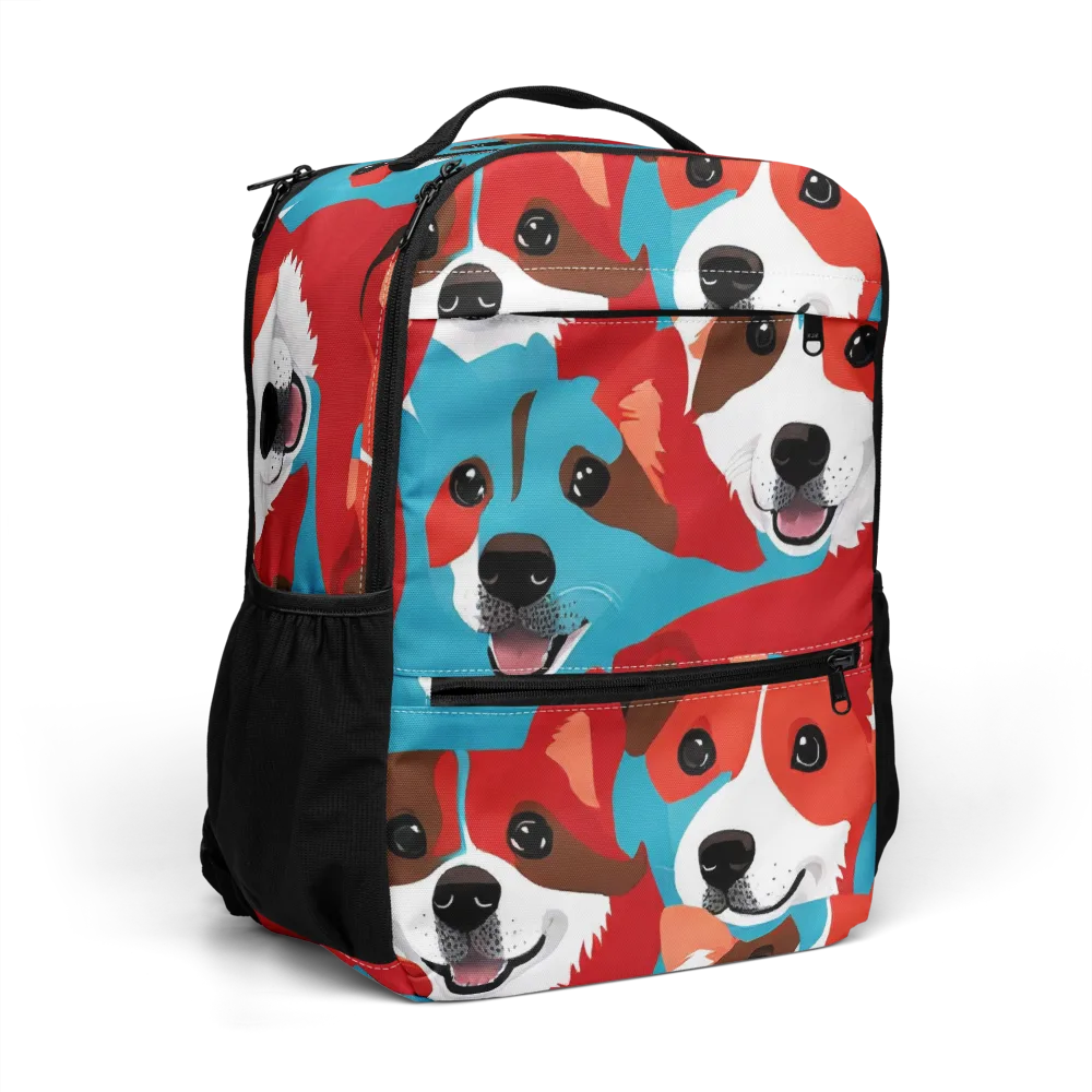 Pawsitive Color on Utility Backpack — Right Front