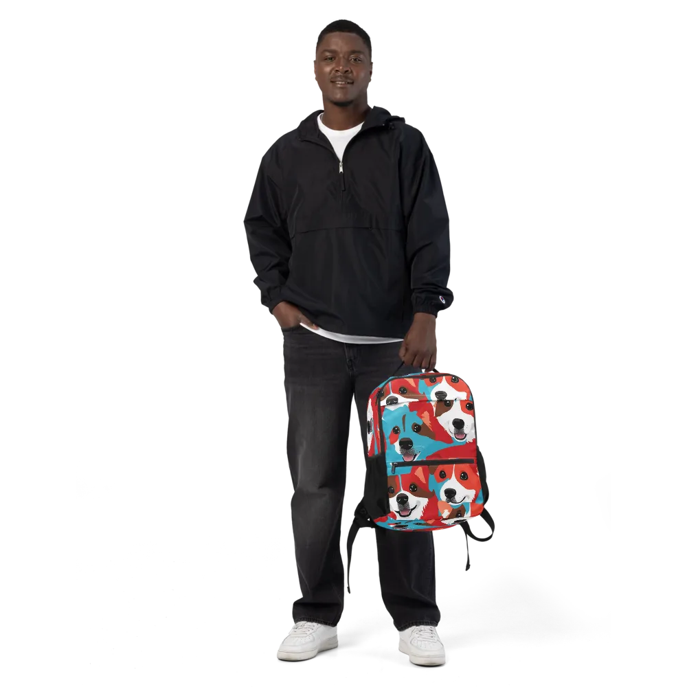 Pawsitive Color on Utility Backpack — Front
