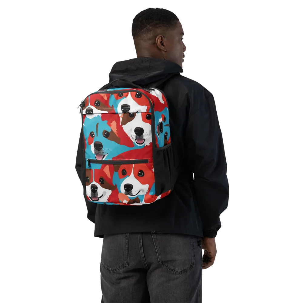 Pawsitive Color on Utility Backpack — Back