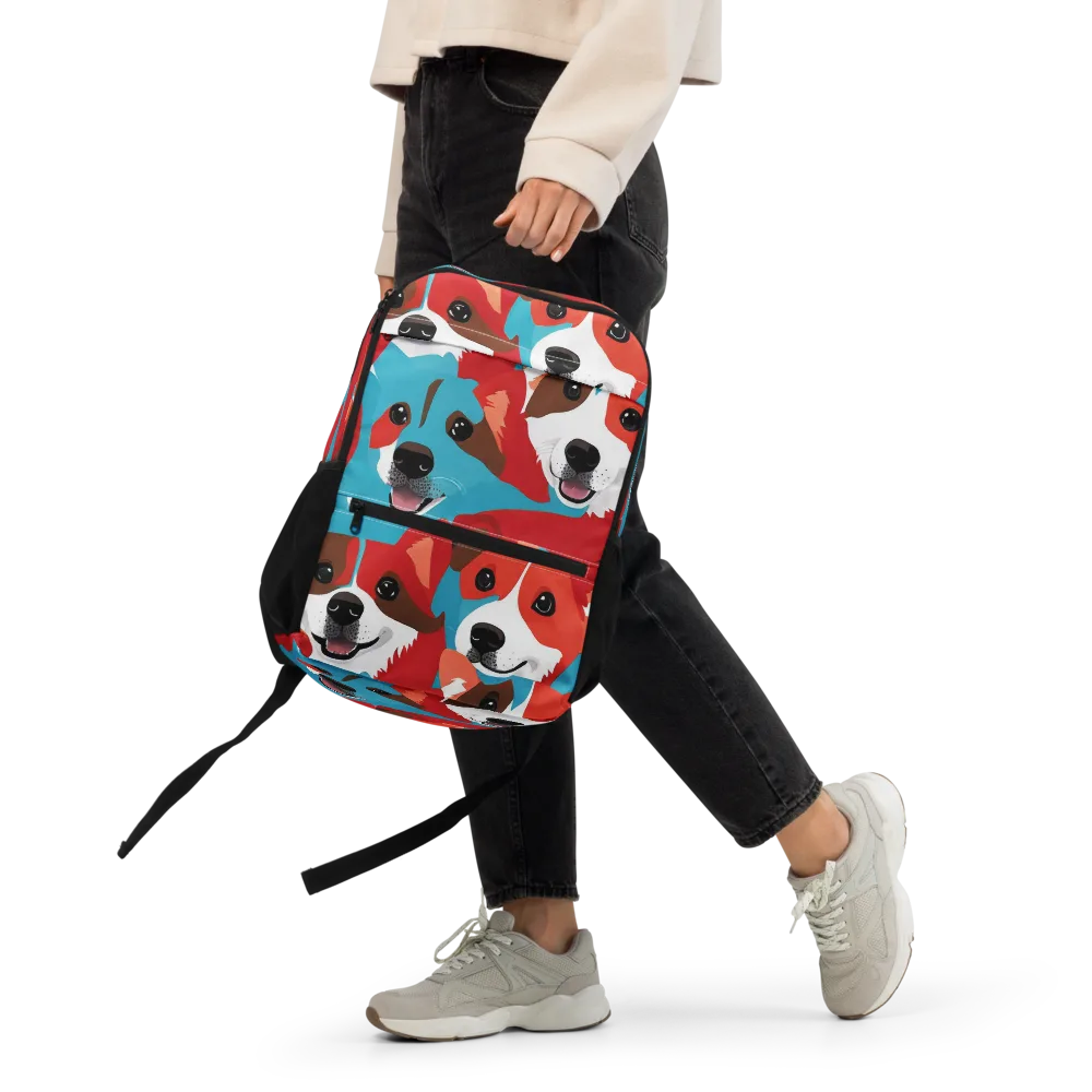 Pawsitive Color on Utility Backpack — Front