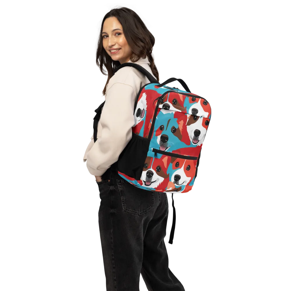 Pawsitive Color on Utility Backpack — Back