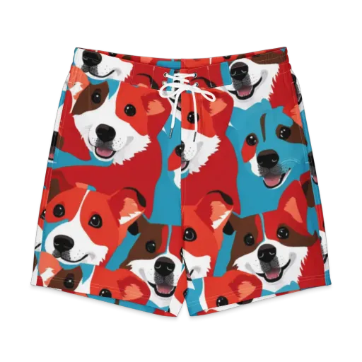 Pawsitive Color on a Men's Board Shorts