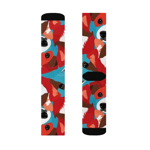 Pawsitive Color on a Socks