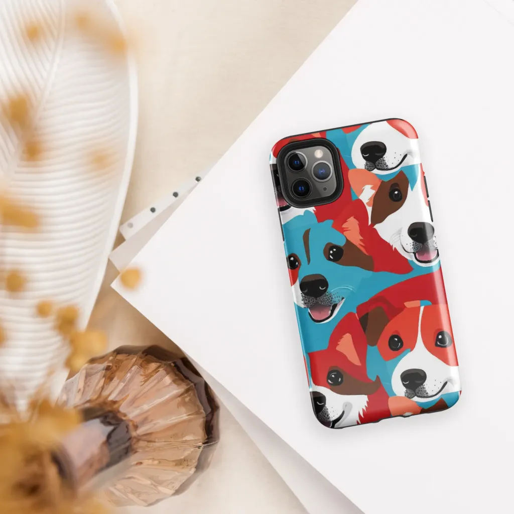 Pawsitive Color on Tough Case for iPhone® — Front